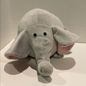 Goofballz Gray and Pink Elephant Plush Toy 8 inch